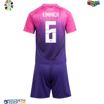 Otroški Nogometni dresi Nemčija Joshua Kimmich #6 Gostujoči EP 2024 Kratek Rokav (+ Kratke hlače)